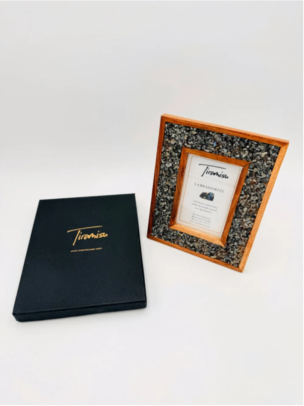 Tiramisu Seascape Labradorite Gemstone Picture Frame 4x6